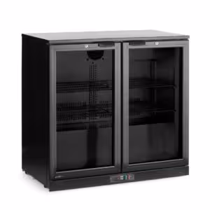 Arrière de bar double porte, Arktic, , Noir, 220- - cuisine professionnel de qualité