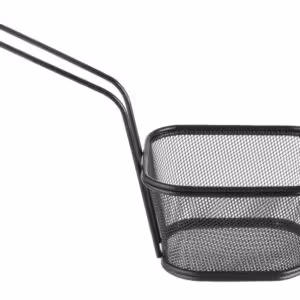 Paniers à frites miniatures empilables noirs - cuisine professionnel de qualité