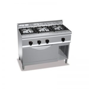 Piano LUXE 3 feux sur grand four à gaz (37kW)