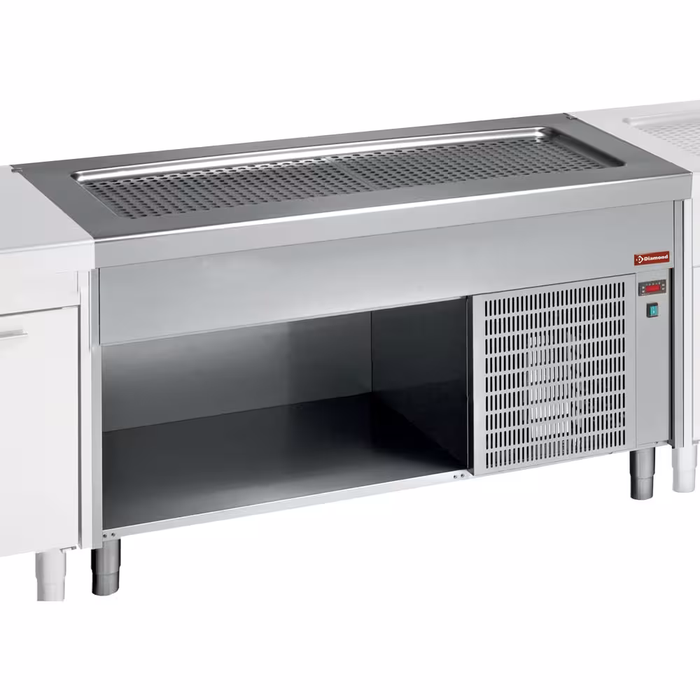 Elément top réfrigeré sur meuble ouvert 6x GN1/1 - cuisine professionnel de qualité