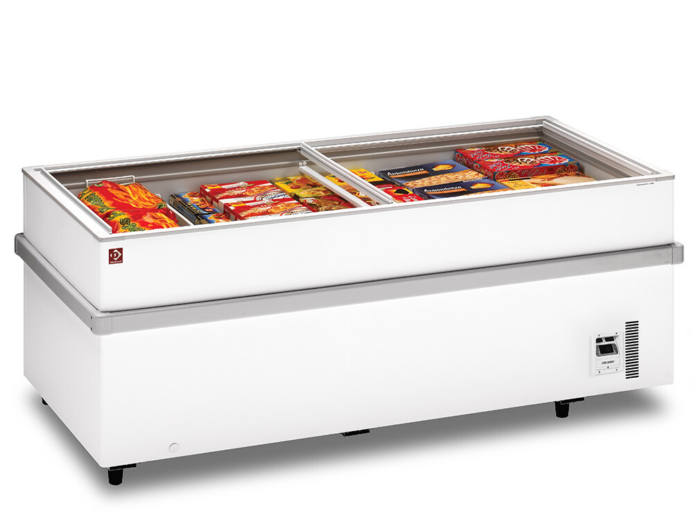 Conservateur panoramique pour surgelés 2 compresseurs,  ... - professionnel professionnel de qualité