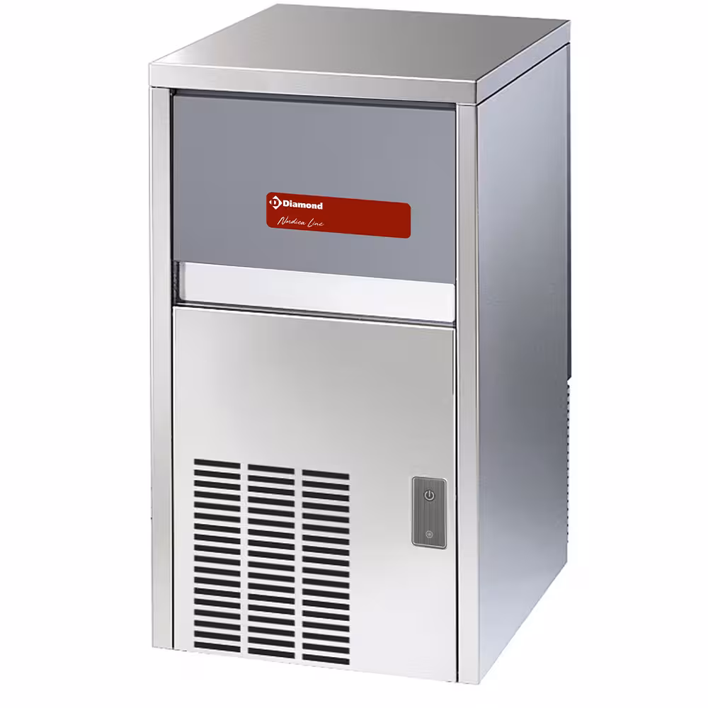 Machine à glaçons pleins 29 kg,  avec réserve - - cuisine professionnel de qualité