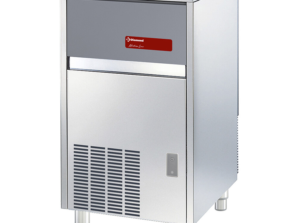 Machine à glaçons pleins 47 kg,  avec réserve - - cuisine professionnel de qualité