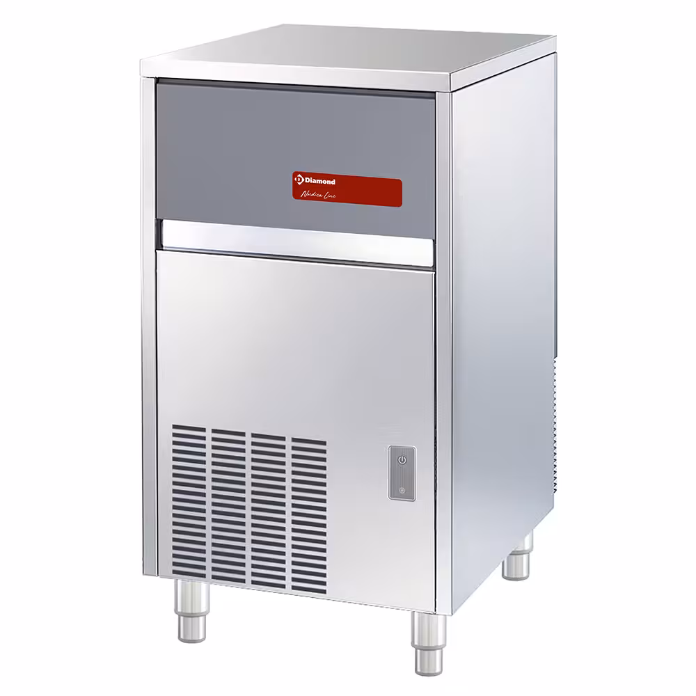 Machine à glaçons pleins 47 kg,  avec réserve - - cuisine professionnel de qualité