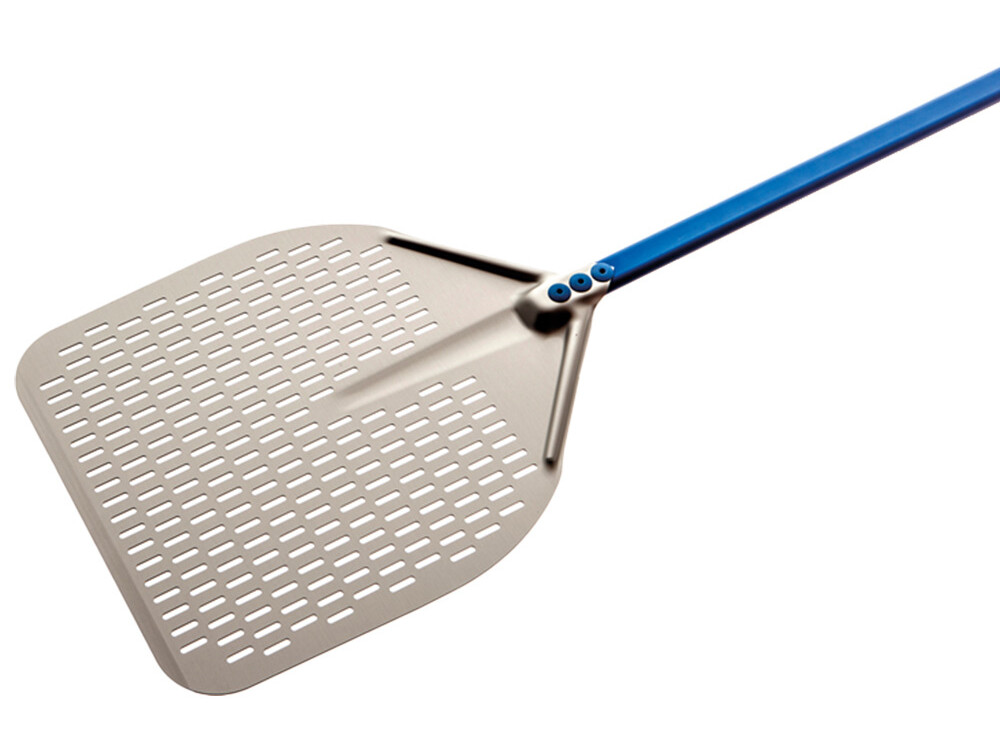 Pelle en aluminium rectangulaire 330x330 mm perforée - professionnel professionnel de qualité