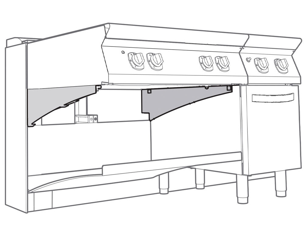 2 supports pour élément à -- - restauration professionnel de qualité