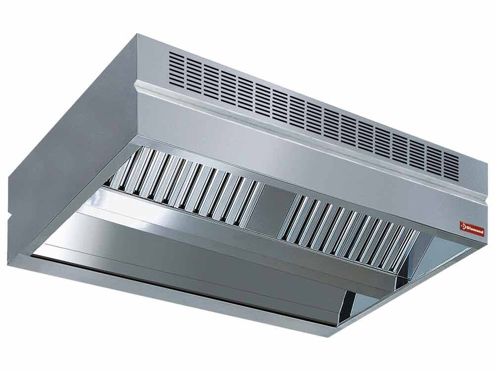 Hotte centrale à induction et compensation 