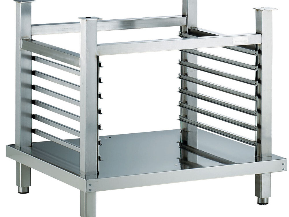 Support avec structure à platines, four 10x 2/1 - restauration professionnel de qualité