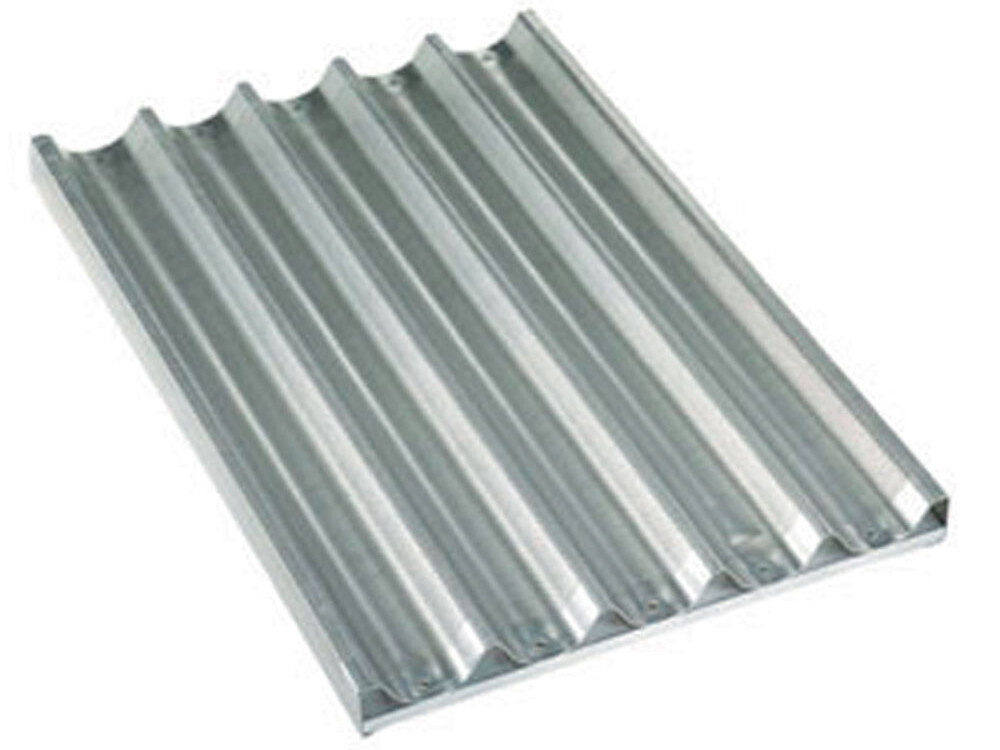 Plaque en aluminium 600x400h38 mm,  peforée-ondulée - équipement professionnel de qualité