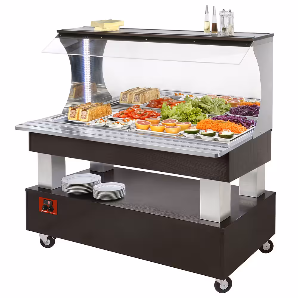 Buffet - Salad bar mural,  réfrigéré,  4x GN1/1-150 (B... - cuisine professionnel de qualité