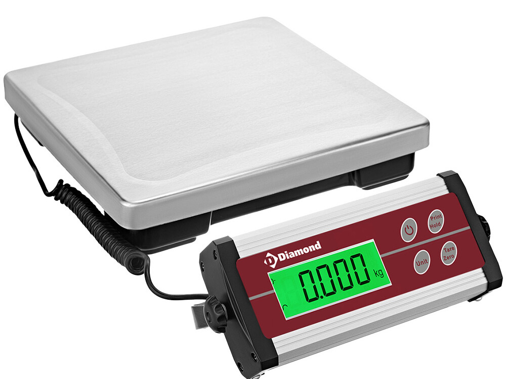 Bascule électronique inox,  15Kg x 5g - cuisine professionnel de qualité