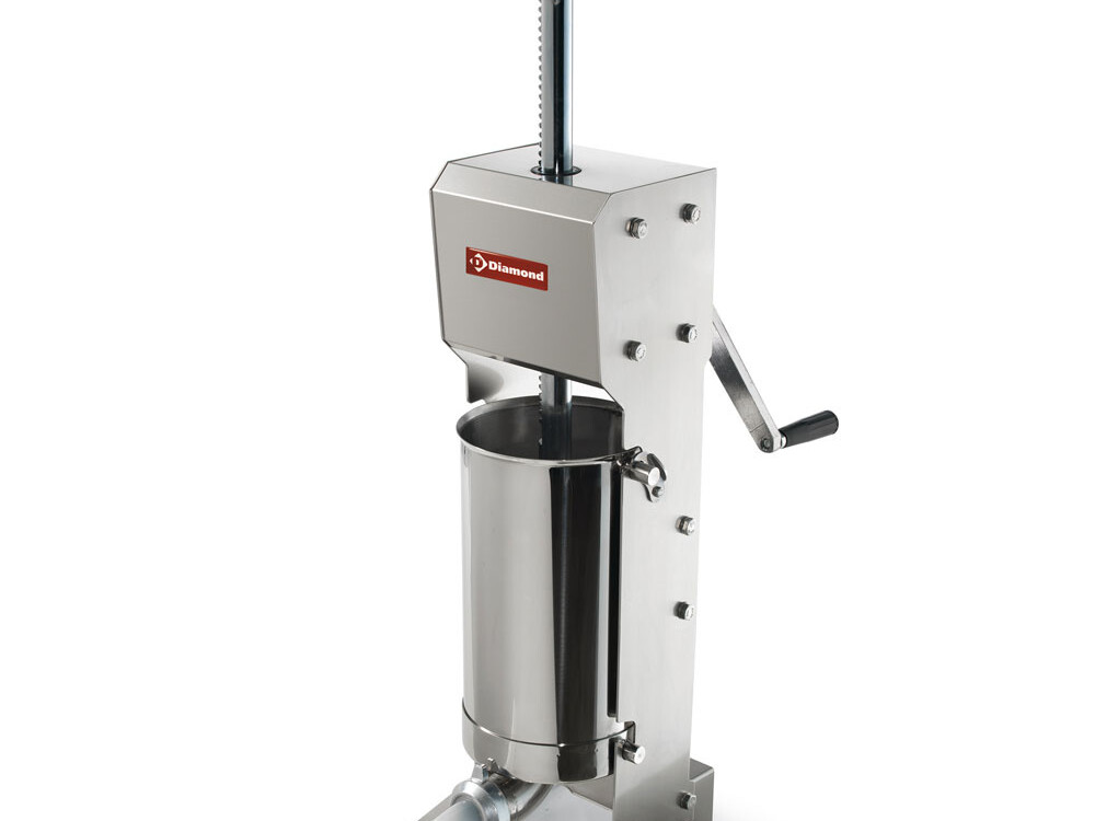 Poussoir manuel vertical en inox,  12 litres - cuisine professionnel de qualité