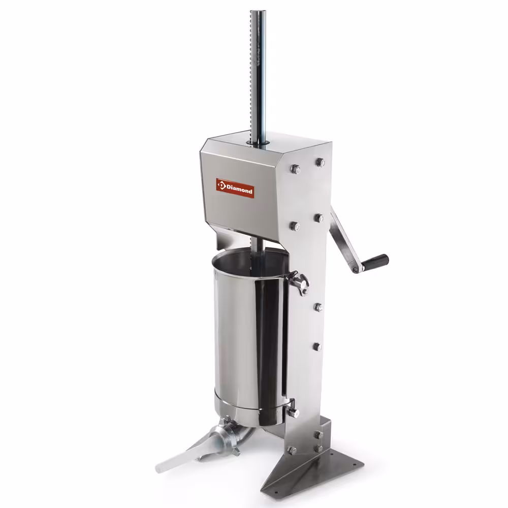 Poussoir manuel vertical en inox,  12 litres - cuisine professionnel de qualité