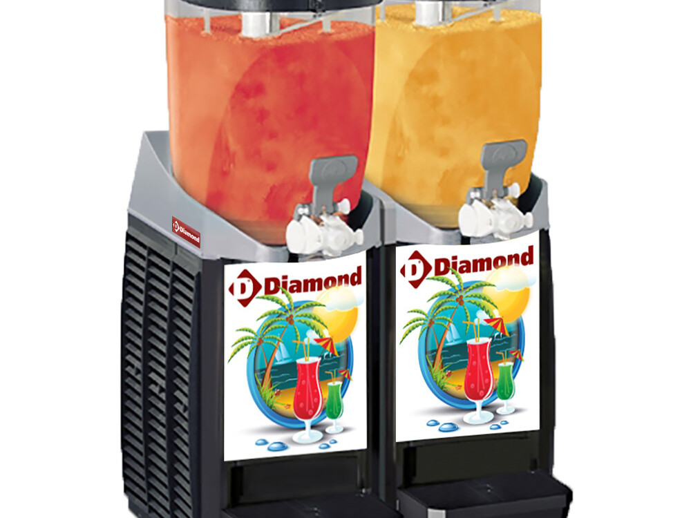 Machine/distributeur granita, 2x 5, 5 litres - équipement professionnel de qualité