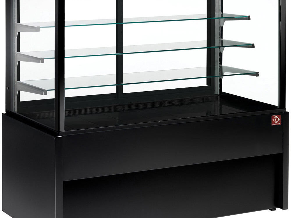 Comptoir vitrine panoramique,  chauffante,  4 niveaux,  s... - professionnel professionnel de qualité