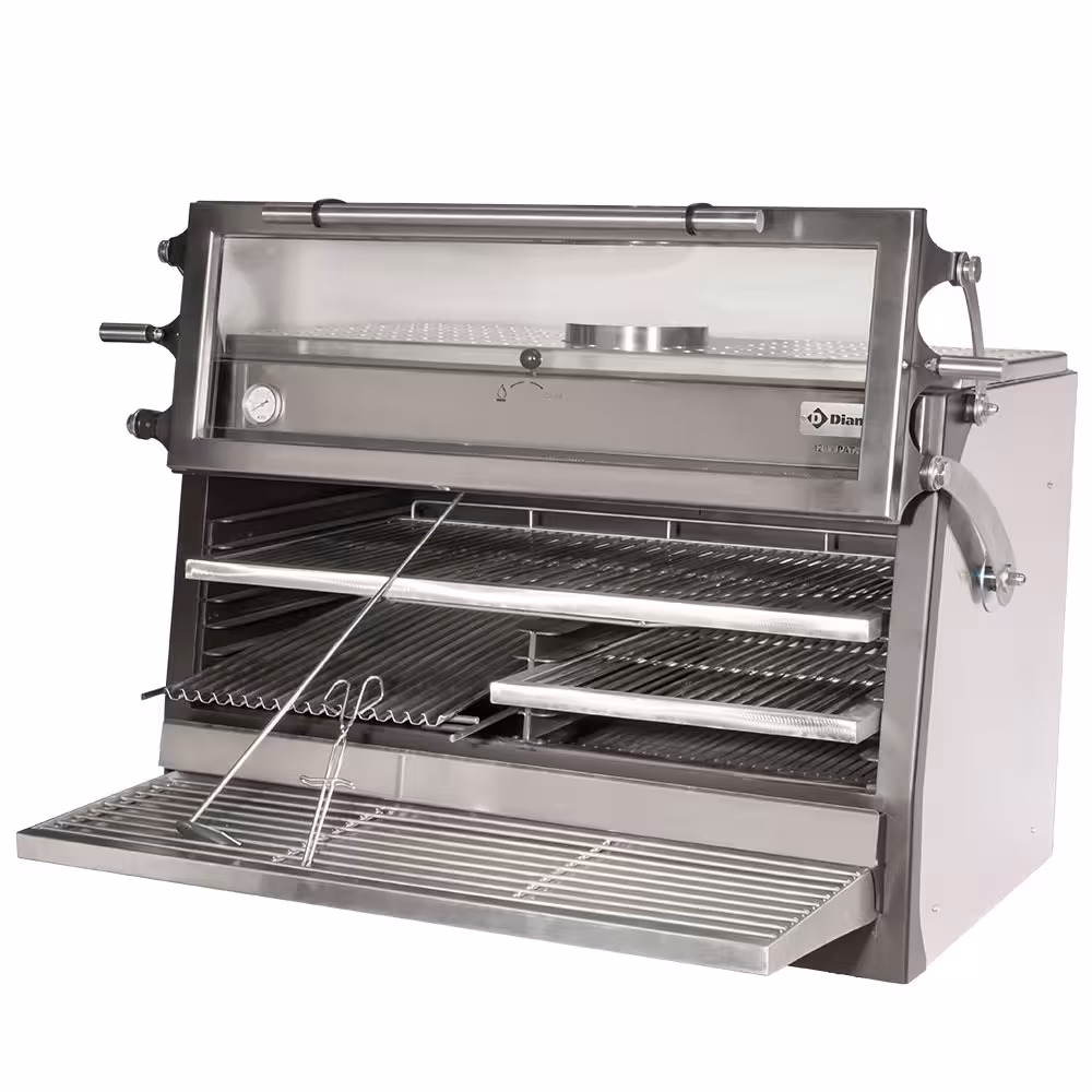Four- à charbon,  2/1+ GN1/1(120 Kg/h) - Porte relevable... - cuisine professionnel de qualité