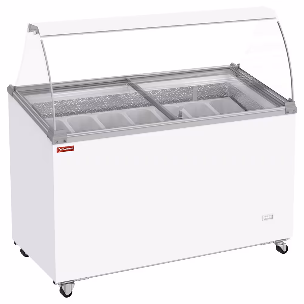 Conservateur comptoir à glaces,  381 litres,  couvercles... - professionnel professionnel de qualité