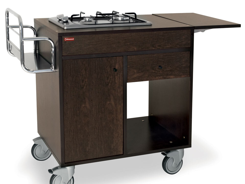 Chariot de flambage,  2 feux gaz,  