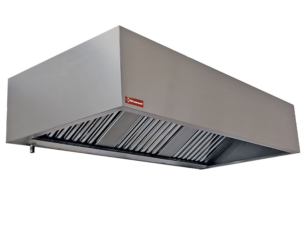 Hotte murale 3 filtres labyrinthes 500x500 mm - cuisine professionnel de qualité