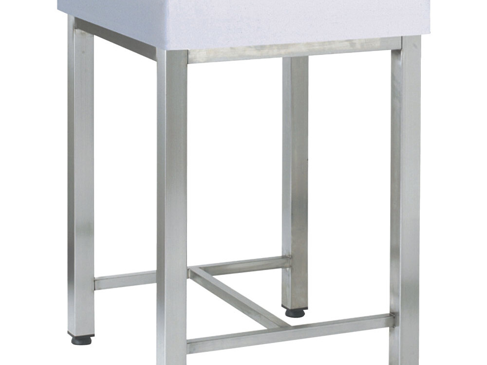 Billot a viande en polyéthylène,  sur pieds inox 500x700 - restauration professionnel de qualité