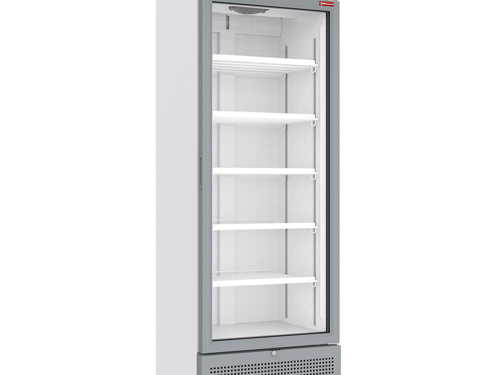 Vitrine ventilée positive 494 litres avec caisson lumineux - cuisine professionnel de qualité