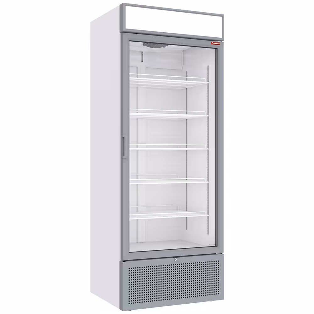 Vitrine ventilée positive 715 litres avec caisson lumineux - équipement professionnel de qualité