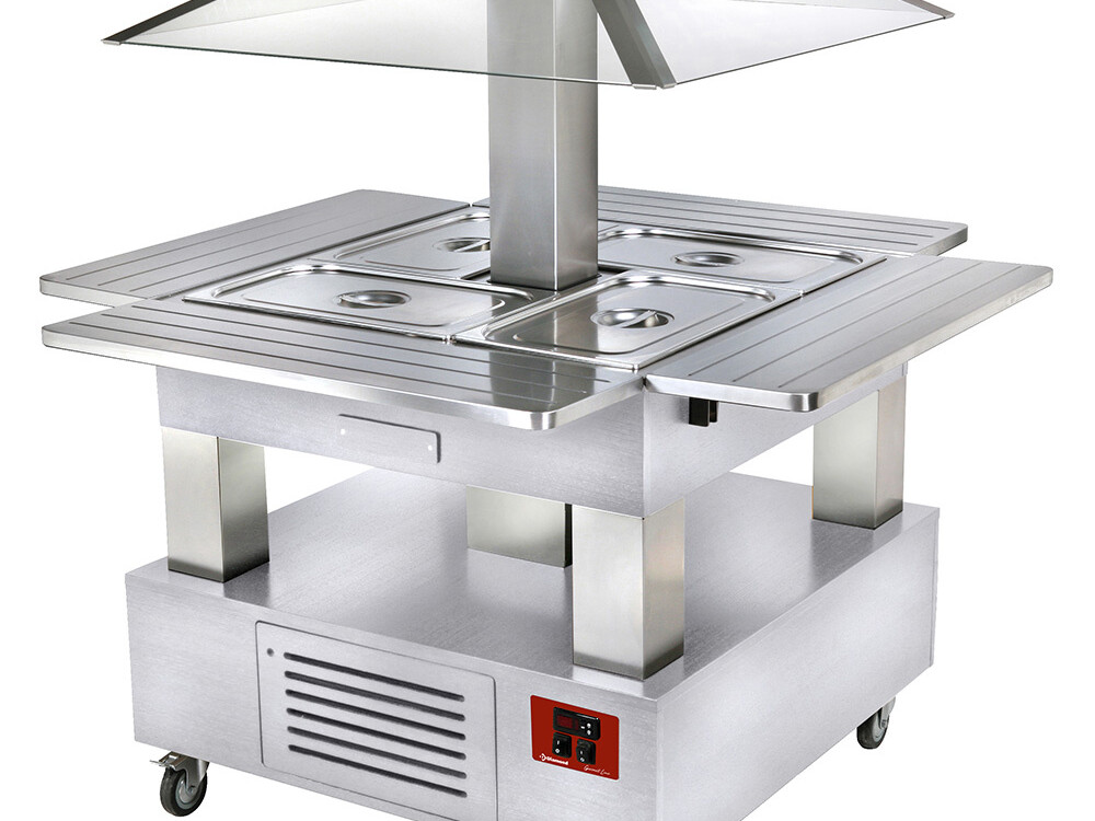 Ilot buffet - Salad bar, réfrigéré, 4x GN1/1-150 (Bo... - professionnel professionnel de qualité