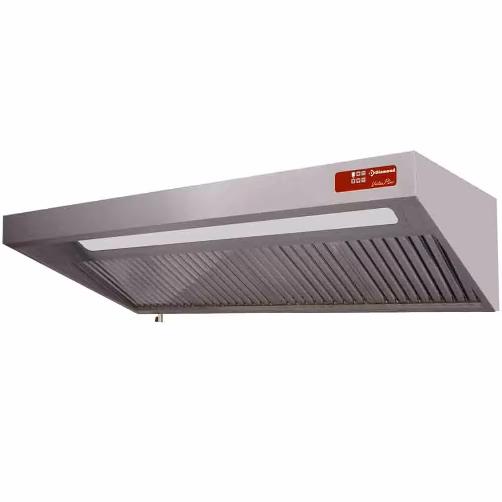 Hotte complète (7/7-1500 M3/h) 120 Pa,  éclairage,  var... - restauration professionnel de qualité