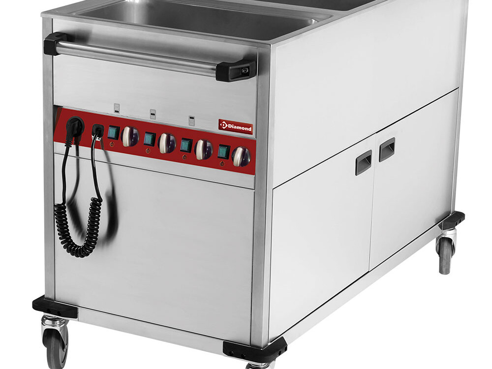 Chariot thermique 3 1/1 h 150 mm, 3 températures (sur a... - restauration professionnel de qualité