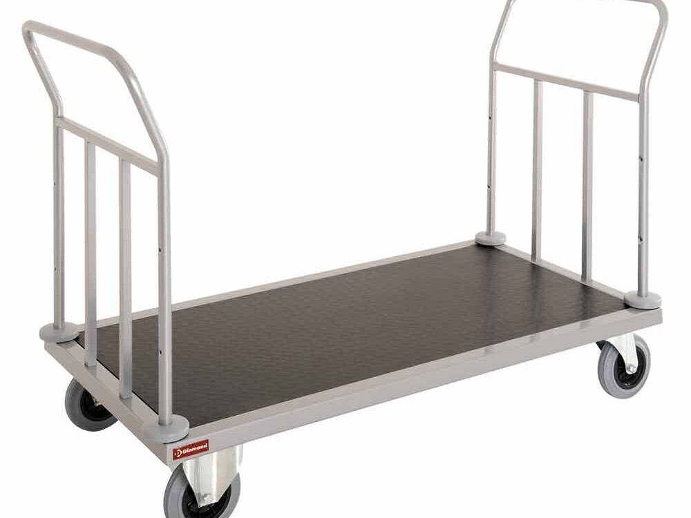 Chariot transfert valises,  double poignée - cuisine professionnel de qualité