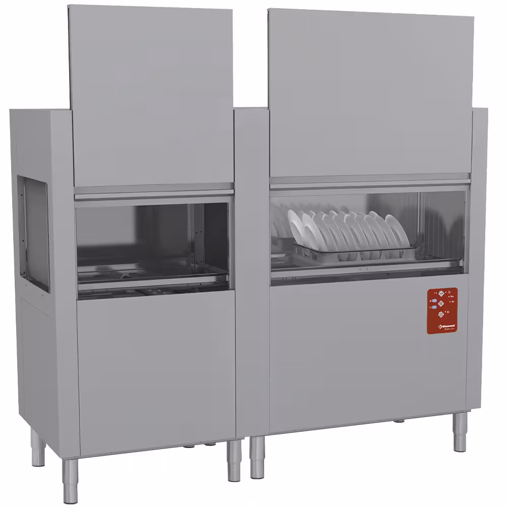 Lave-vaisselle à traction de paniers 200Pan/H - cuisine professionnel de qualité
