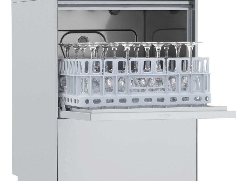 Lave-verres panier carré 400x400 mm + pompe vidange inco... - cuisine professionnel de qualité