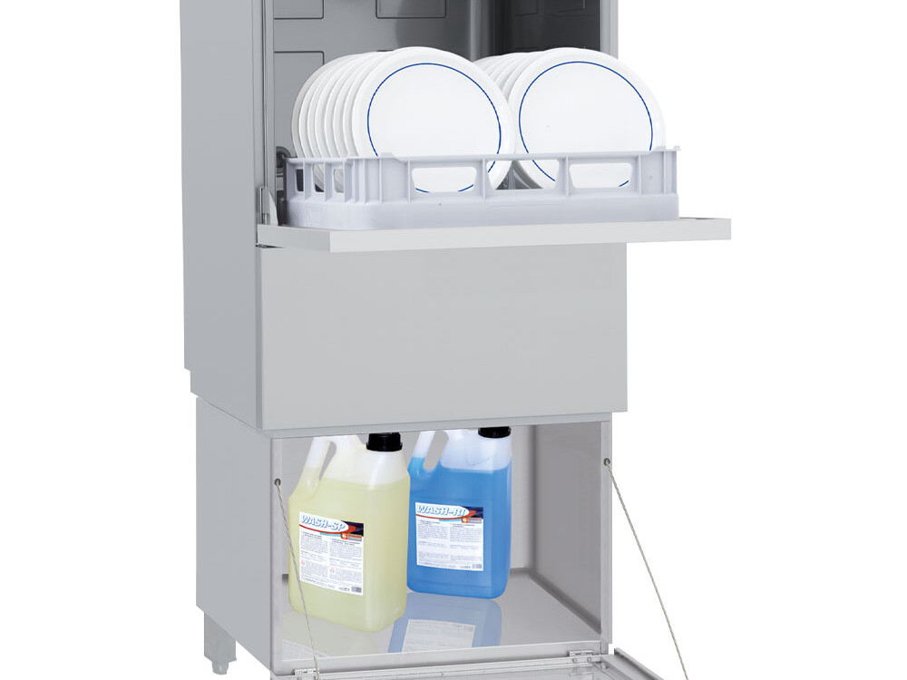Ensemble lave-vaisselle &,  soubassement fermé : - équipement professionnel de qualité