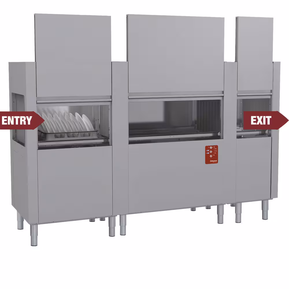 Lave-vaisselle à traction de paniers 270Pan/H - cuisine professionnel de qualité