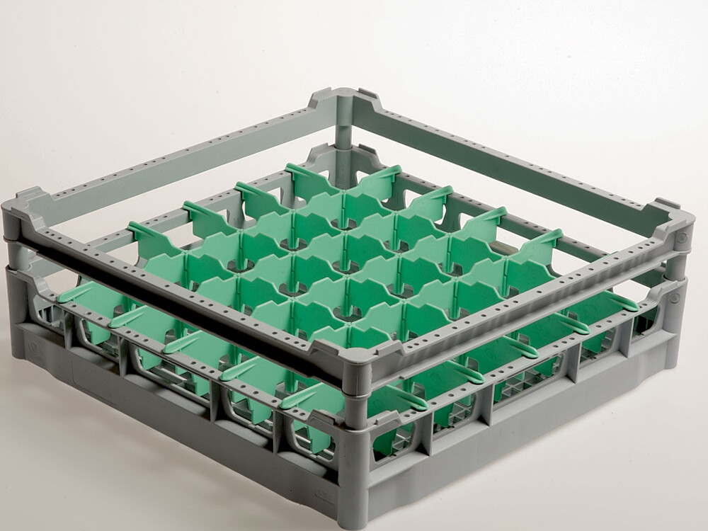 Panier 36 verres Ø 73 mm, h130 mm, Polyprop. - professionnel professionnel de qualité