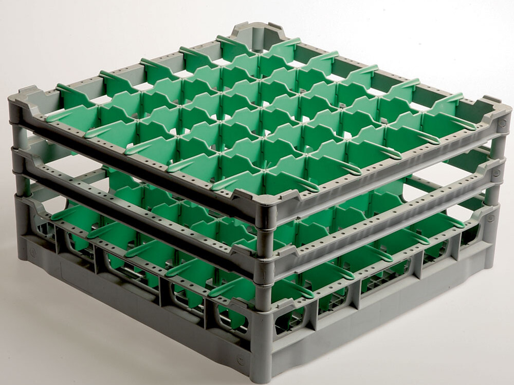 Panier 36 verres Ø 73 mm,  h210,  Polyp. - cuisine professionnel de qualité