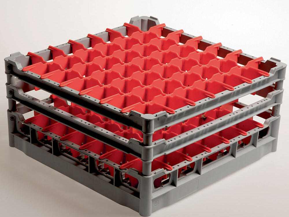 Panier 49 verres Ø 63 mm, h210, Polyp. - restauration professionnel de qualité