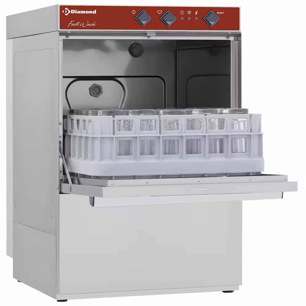 Lave-verres panier 400x400 mm + adoucisseur - équipement professionnel de qualité