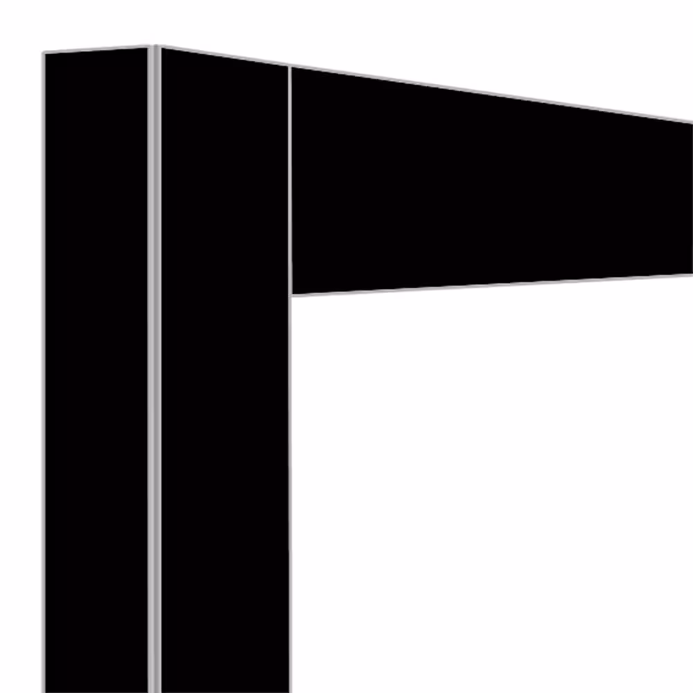 Déco vitrine 216 Lt. Noir mat - cuisine professionnel de qualité