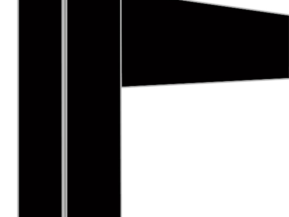 Déco jonction 2x 530 Lt. Noir mat - restauration professionnel de qualité