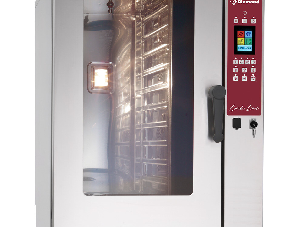 Four électrique vapeur/convection,  10x 1/1 - - - professionnel professionnel de qualité