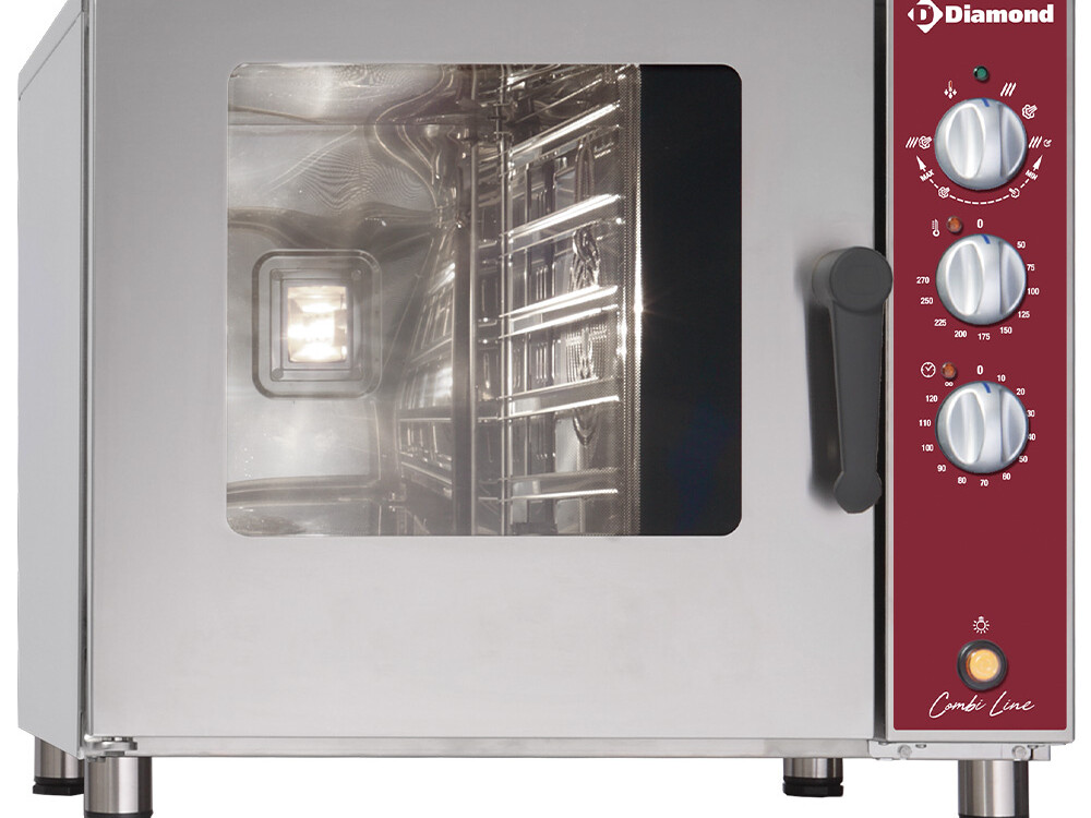 Four électrique vapeur/convection,  5x 1/1 - professionnel professionnel de qualité