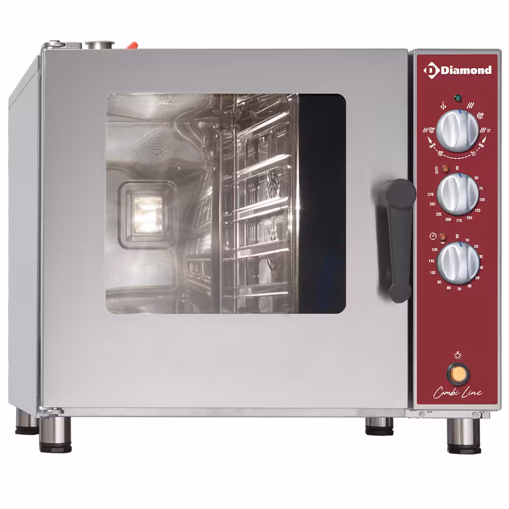 Four électrique vapeur/convection,  5x 1/1 - professionnel professionnel de qualité