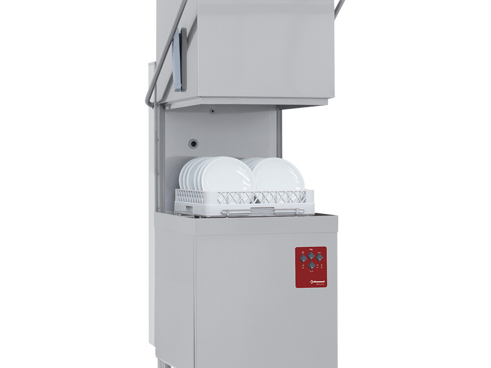 Lave-vaisselle capot,  panier 500x500 mm - cuisine professionnel de qualité