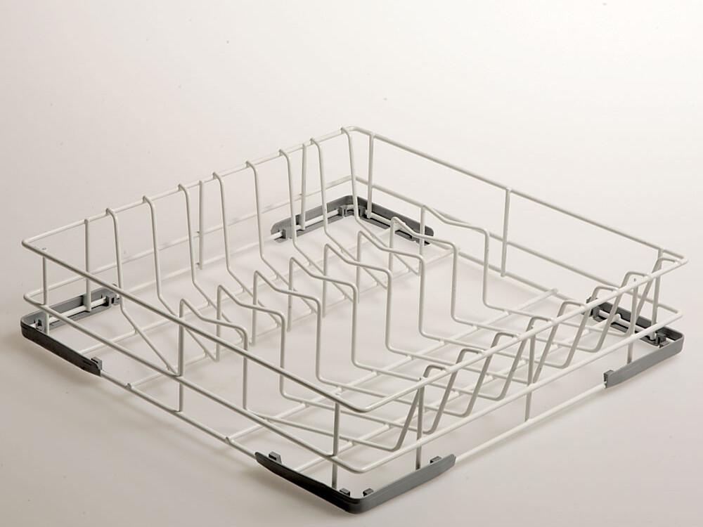 Panier pour 14 assiettes en acier rilsanisé - équipement professionnel de qualité