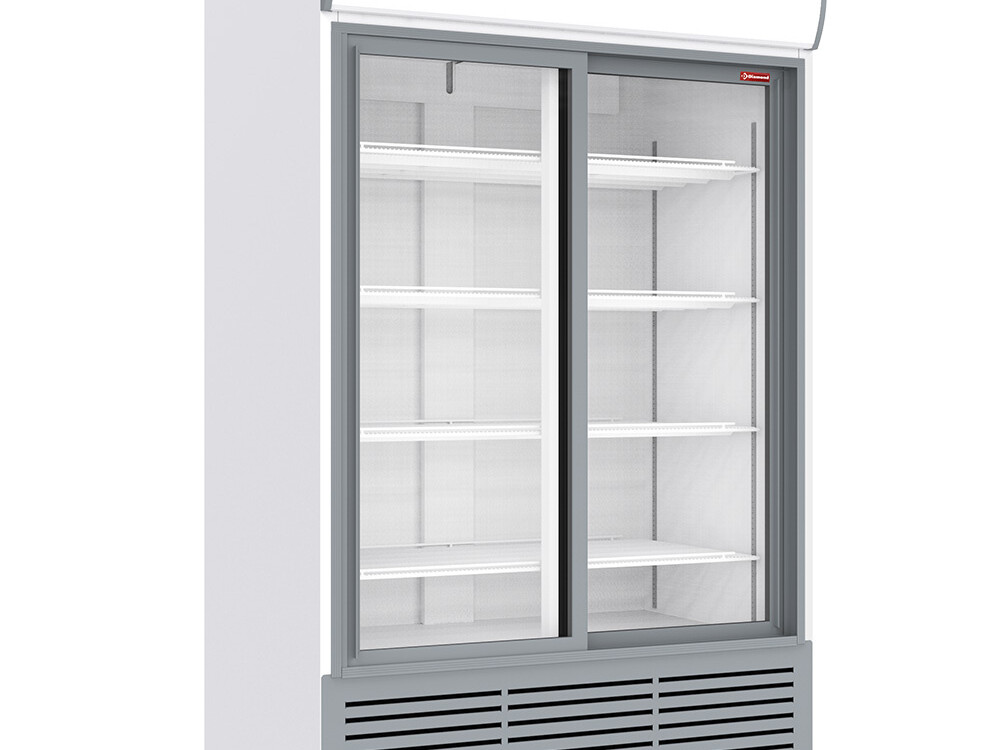 Vitrine ventilée positive 1230 litres, caisson lumineux... - cuisine professionnel de qualité