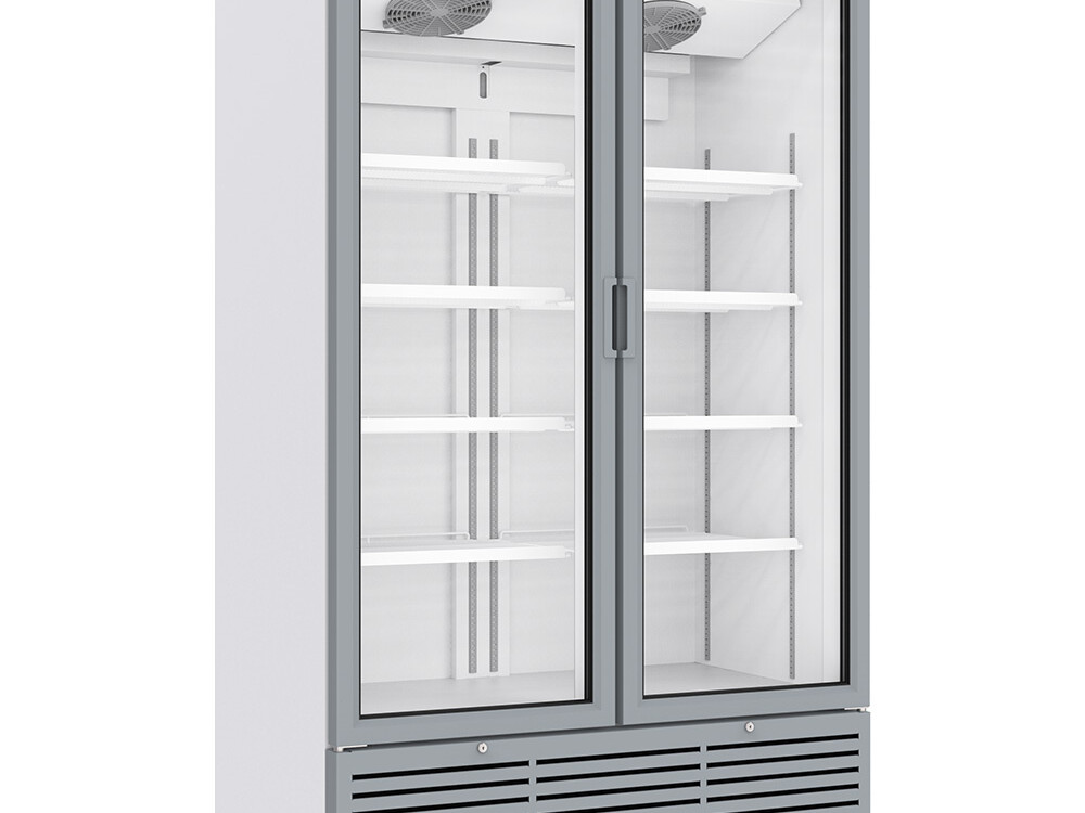 Vitrine ventilée positive 1142 litres,  2 portes battant... - équipement professionnel de qualité