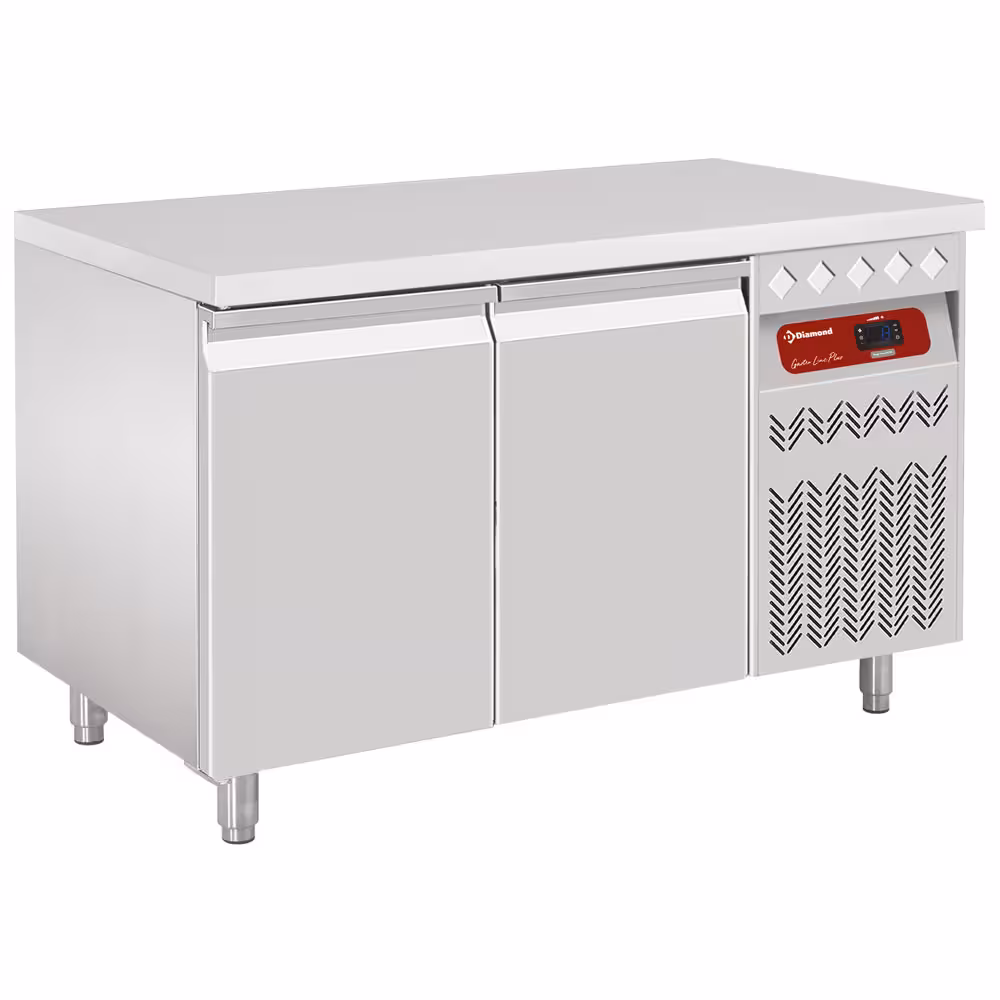 Table frigorifique ventilée,  2 portes 1/1,  260 Lit. - professionnel professionnel de qualité