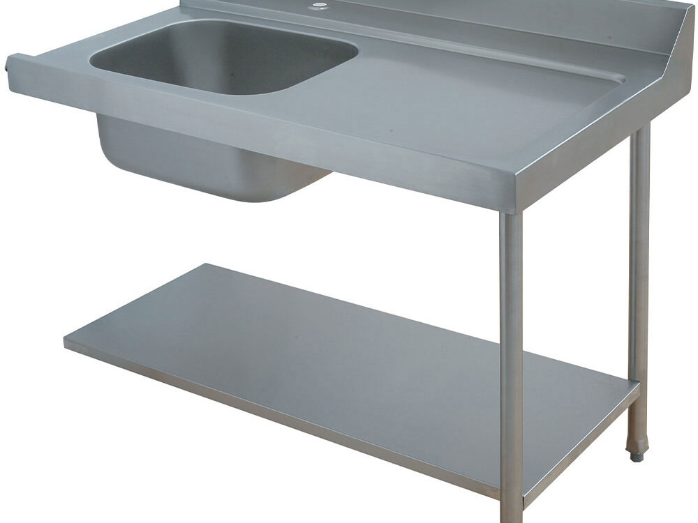 Table d'entrée pour prélavage