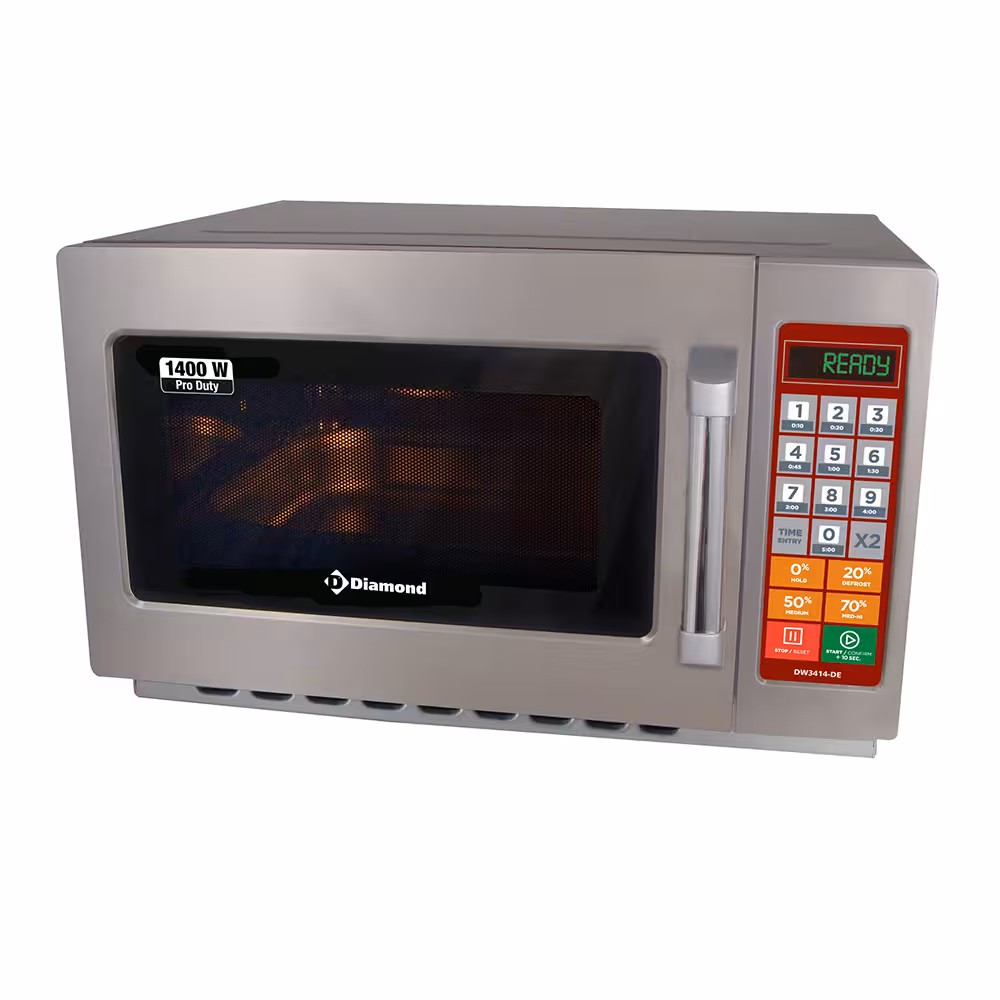Four micro-ondes en inox ( 2/3), 1400 W. (34 Lt),  digital - cuisine professionnel de qualité